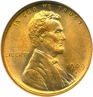 image for: 1909-S VDB 1c NGC/CAC MS65 RD