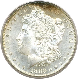 image for: 1880/9-S $1 PCGS MS65