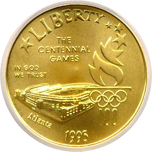 image for: 1995-W $5 Olympic Stadium ICG MS70 