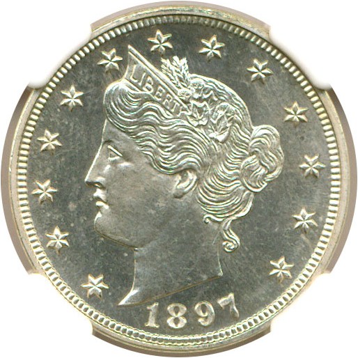 image for: 1897 5c  NGC Proof 65
