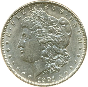 image for: 1901 $1 NGC AU58