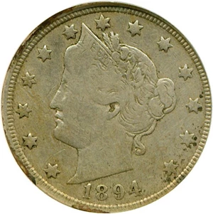 image for: 1894 5c DGS VF20 (Cleaned, Corroded)
