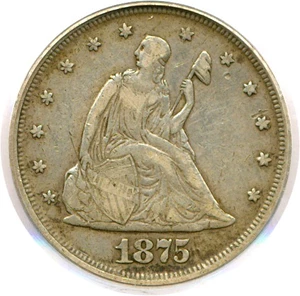 image for: 1875 20c PCGS VF35