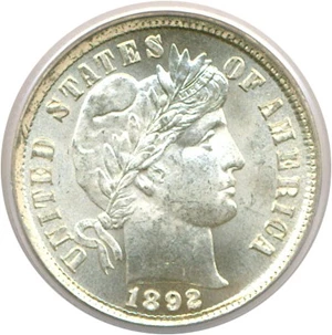 image for: 1892 10c PCGS/CAC MS66