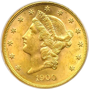 image for: 1900 $20 PCGS MS63