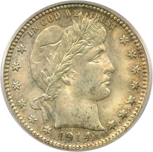 image for: 1914 25c PCGS MS64
