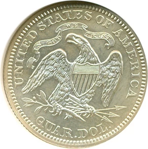 image for: 1868 25c NGC Proof 64 Cameo