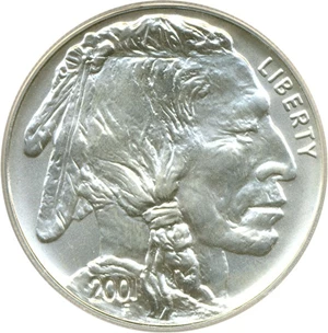 image for: 2001-D $1 Buffalo ICG MS69
