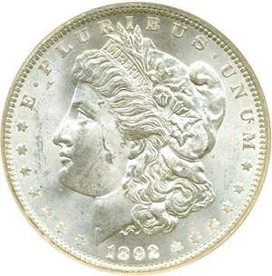 image for: 1892 $1 DGS MS64