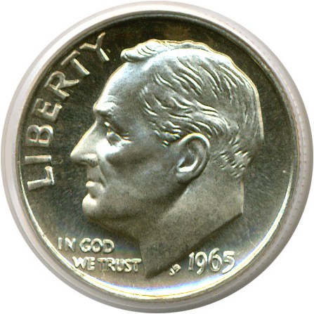 image for: 1965 10c SMS PCGS MS66 Cameo