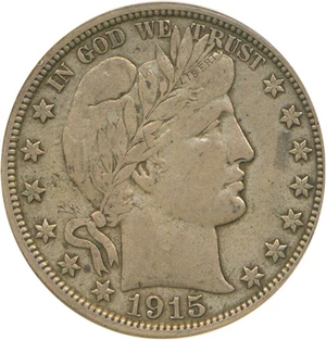 image for: 1915-D 50c DGS VF35