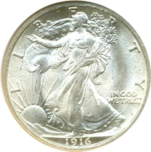 image for: 1916 50c NGC MS66