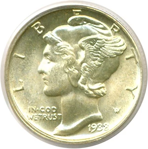 image for: 1938-D 10c PCGS MS67 FB