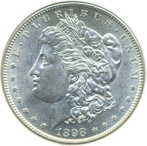 image for: 1898-S $1 DGS AU55