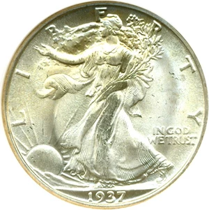image for: 1937-S 50c DGS MS65