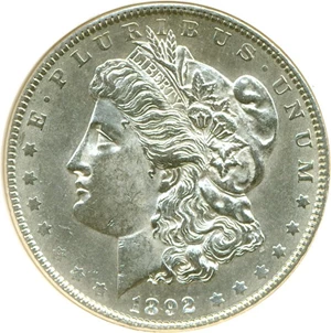 image for: 1892 $1 DGS MS60 (Lightly Cleaned)