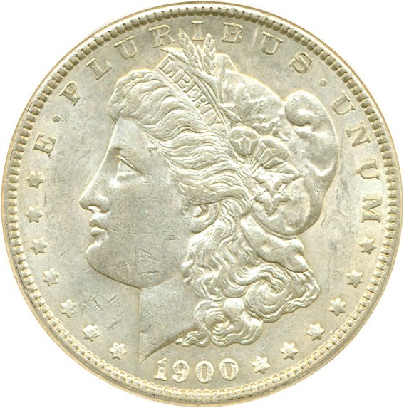 image for: Top 100 VAM: 1900 $1 VAM 11  Doubled Wing DGS AU55  (Lightly Cleaned)