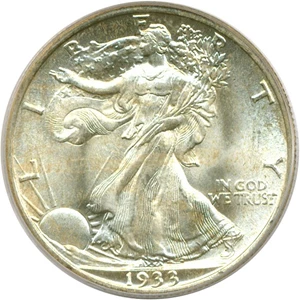 image for: 1933-S 50c PCGS MS66