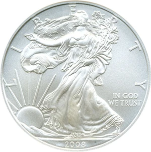 image for: 2008 $1 Silver Eagle Early Release NGC MS69