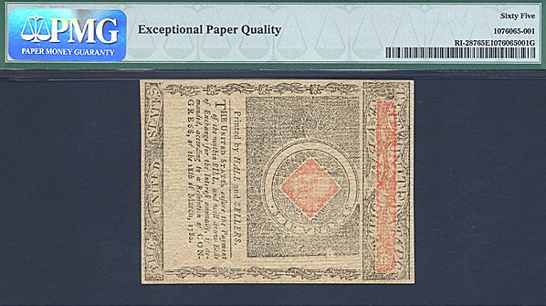 image for: Rh. Island: Fr.RI287 1780 $7 2-Jul PMG Gem CU65 EPQ [688] Remainder