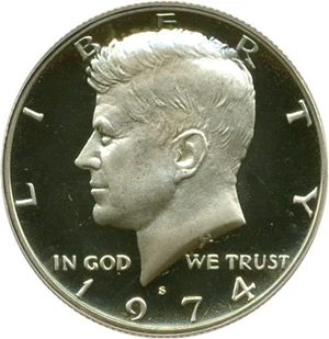 image for: 1974-S 50c PCGS Proof 69 DCameo