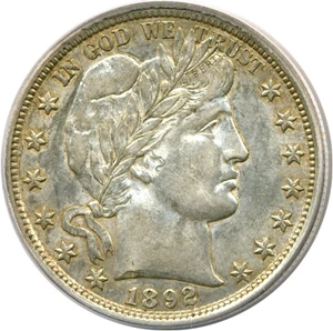 image for: 1892 50c PCGS AU55