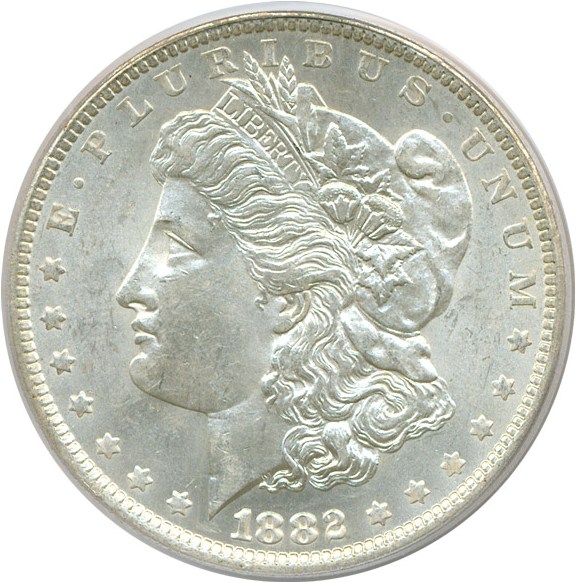 image for: 1882-O/S $1 Weak PCGS MS62
