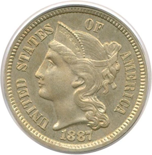 image for: 1887/6 3cN PCGS Proof 65