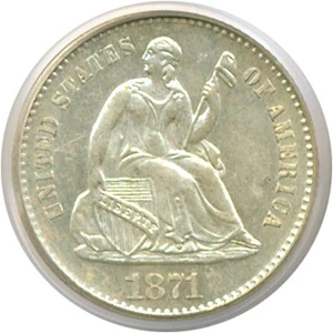 image for: 1871-S H10c PCGS MS63