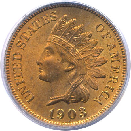 image for: 1903 1c  PCGS MS65 RD