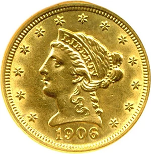 image for: 1906 $2 1/2 DGS MS60 (Lightly Cleaned)