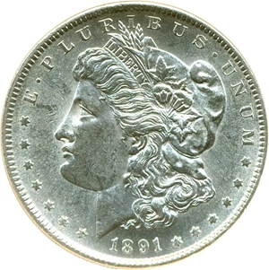 image for: 1891-S $1 DGS MS60 (Lightly Cleaned)