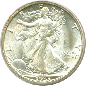 image for: 1935-D 50c PCGS MS64