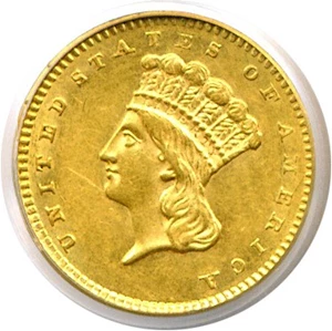image for: 1857-S G$1 PCGS AU58