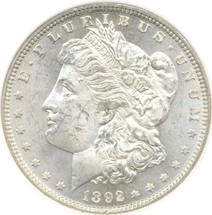 image for: 1892 $1 DGS MS64