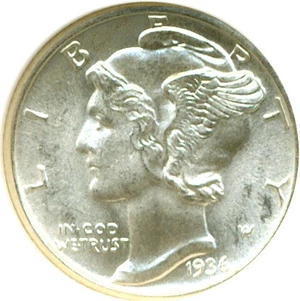 image for: 1936 10c DGS MS65 FB
