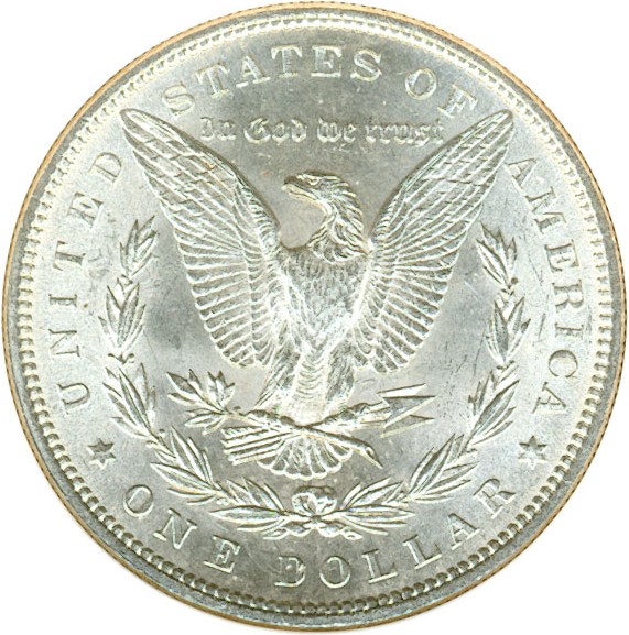 image for: Hot 50 VAM: 1884 $1 VAM 2A  Partial E Rev DGS MS63  (Lightly Cleaned,  Altered Surfaces)