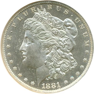 image for: 1881-O $1 NGC MS65 PL