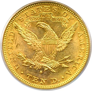 image for: 1881-S $10 PCGS MS62