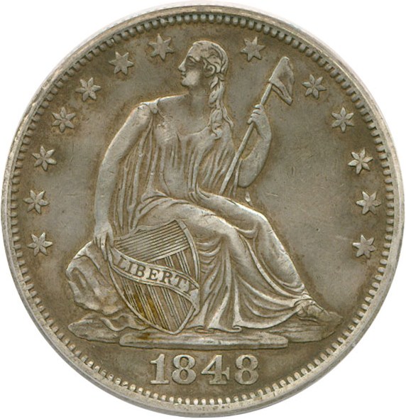 image for: 1848-O 50c  PCGS XF40 