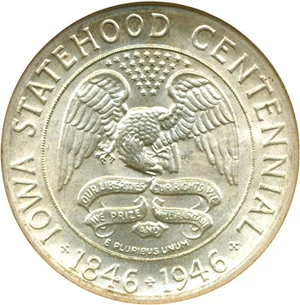 image for: 1946 50c Iowa NGC MS64