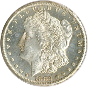 image for: 1883-CC $1 PCGS MS63 DMPL