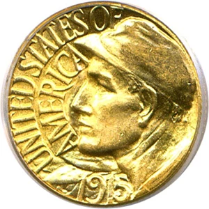image for: 1915-S G$1 Panama-Pacific PCGS MS64
