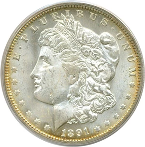 image for: 1891-O $1 PCGS MS63