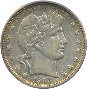 image for: 1903 50c PCGS AU50
