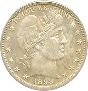 image for: 1898 50c ICG Proof 65