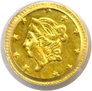 image for: Cal Gold: 1870 50c PCGS MS62 (BG-1010)