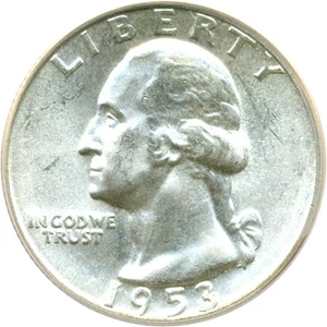 image for: 1953 25c ANACS MS64