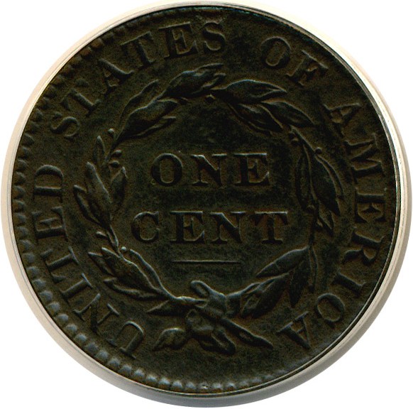 image for: 1823 1c  ANACS VF30 BN Details (Corroded-Cleaned)