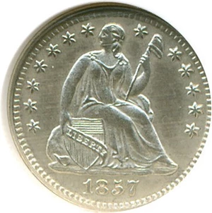 image for: 1857 H10c PCGS MS63 *Color*